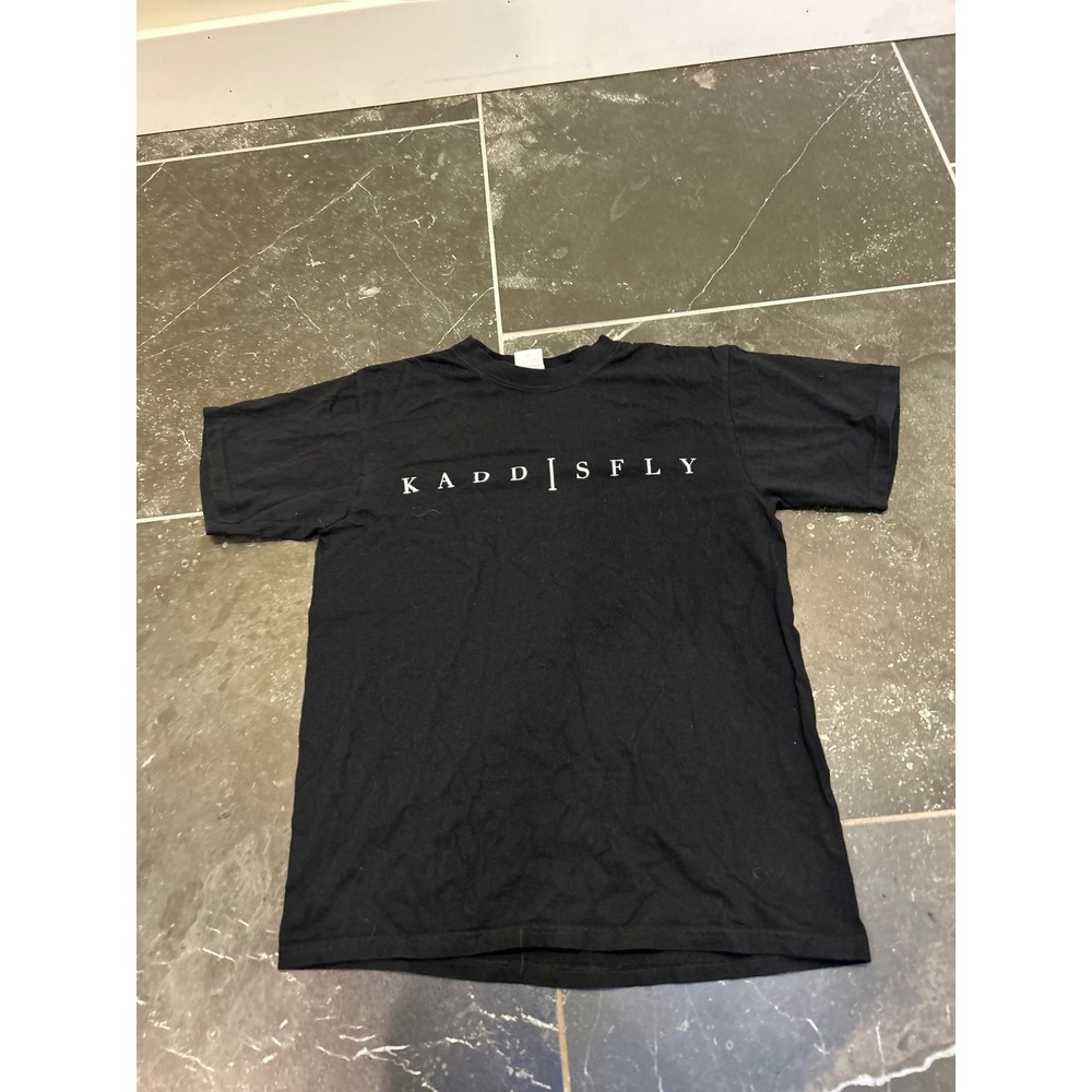 Kaddisfly Band T-Shirt Mens Medium Black I Am Born Today Graphic Anvil Tee